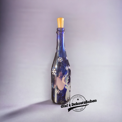 Merry Christmas illuminated bottle