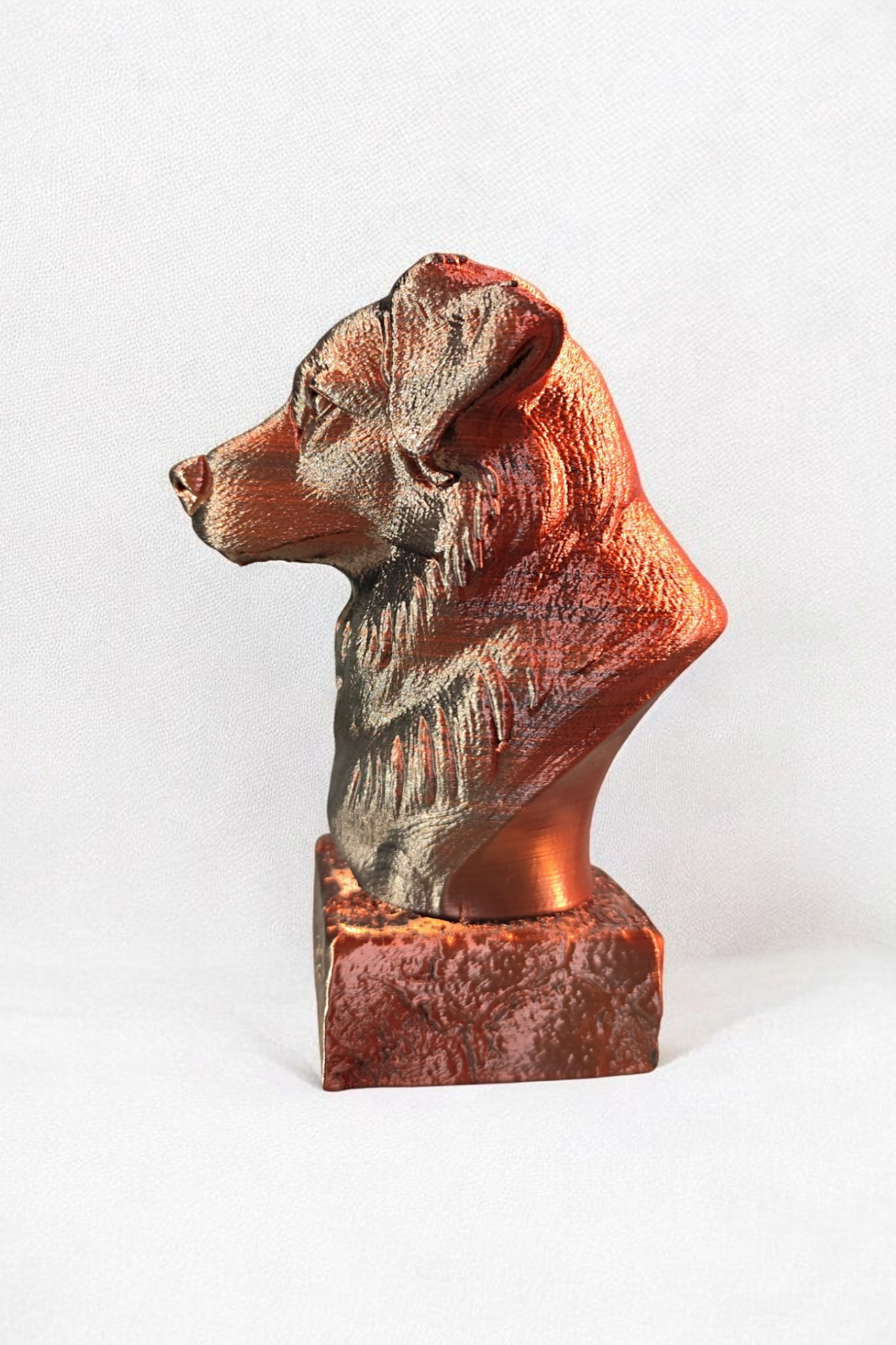 “Forever by your side” – Australian Shepherd bust from the 3D printer
