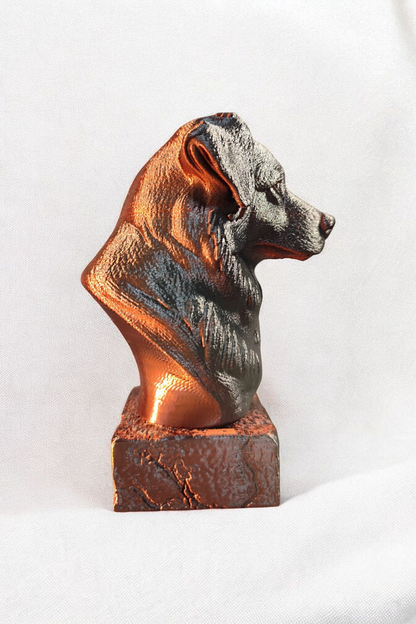 “Forever by your side” – Australian Shepherd bust from the 3D printer