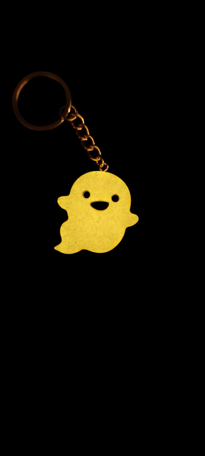 Ghost Glows Darkness Keychain 