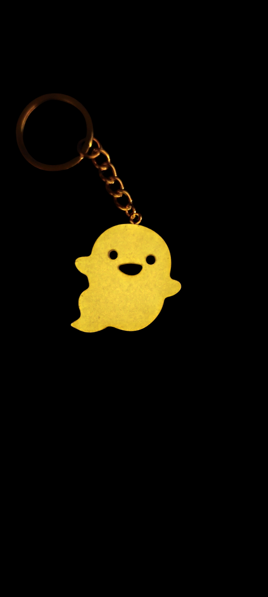 Ghost Glows Darkness Keychain 