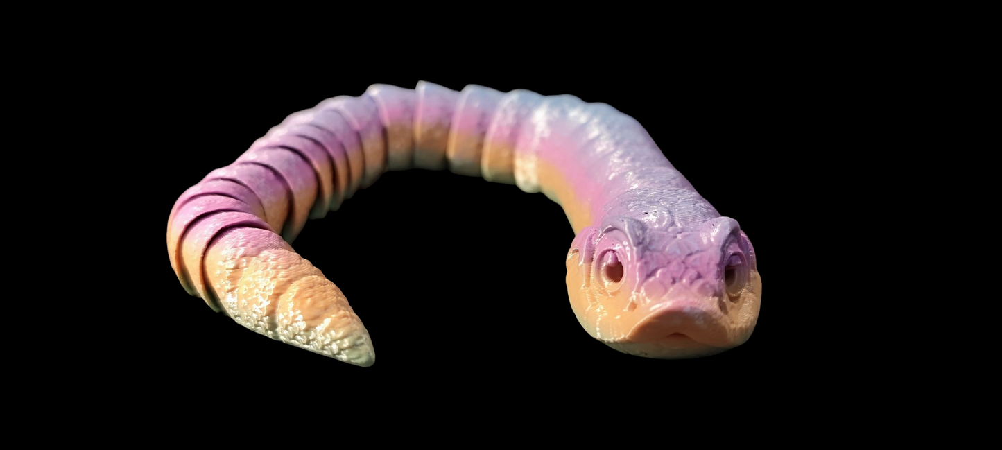 Jointed Snake 3D Printed XXL