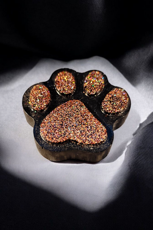 Glittering Paw Love Handmade Magnet