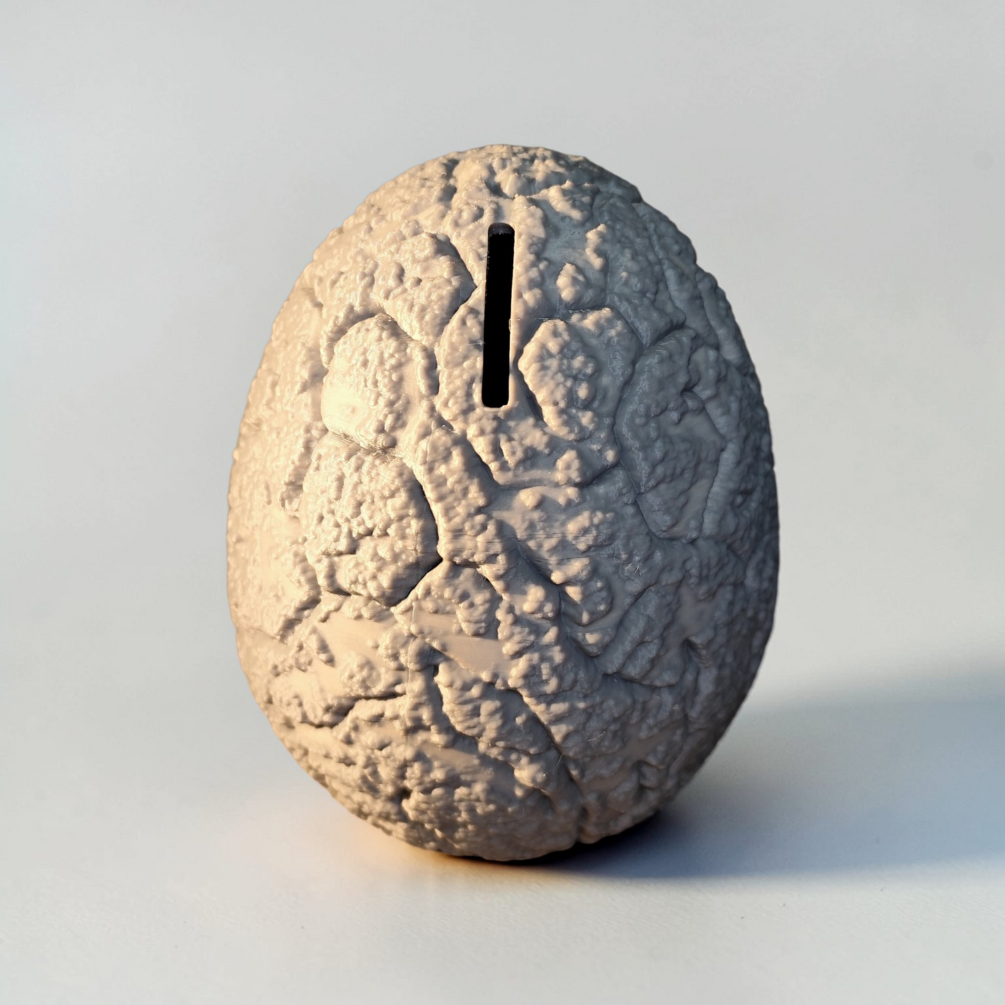 🦖 Large Dinosaur Egg Money Box “Petrified” | 3D Printed Piggy Bank for Dinosaur Fans