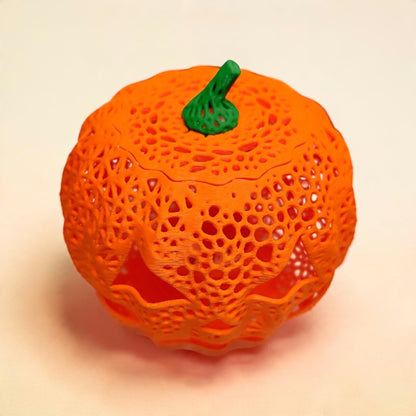 Halloween Kürbis – LED-Teelichthalter aus dem 3D-Drucker