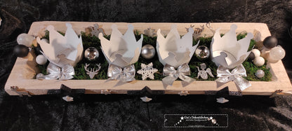 Durable LED Advent wreath, reusable 