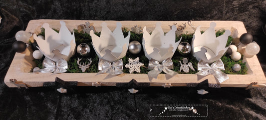 Durable LED Advent wreath, reusable 