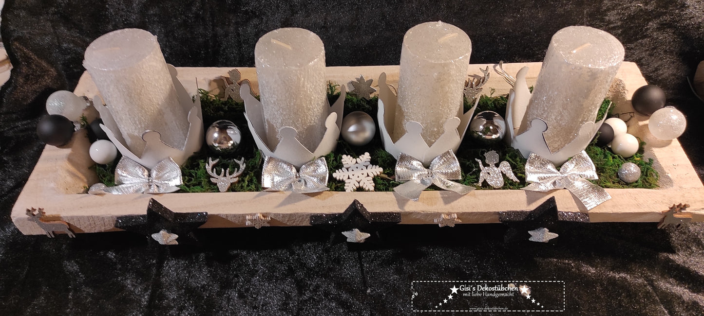 Durable LED Advent wreath, reusable 