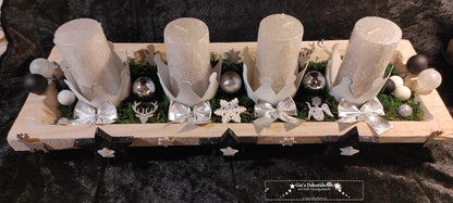 Durable LED Advent wreath, reusable 