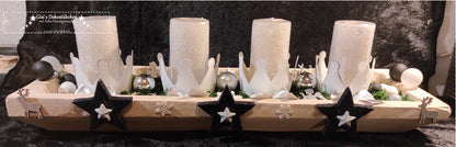 Durable LED Advent wreath, reusable 