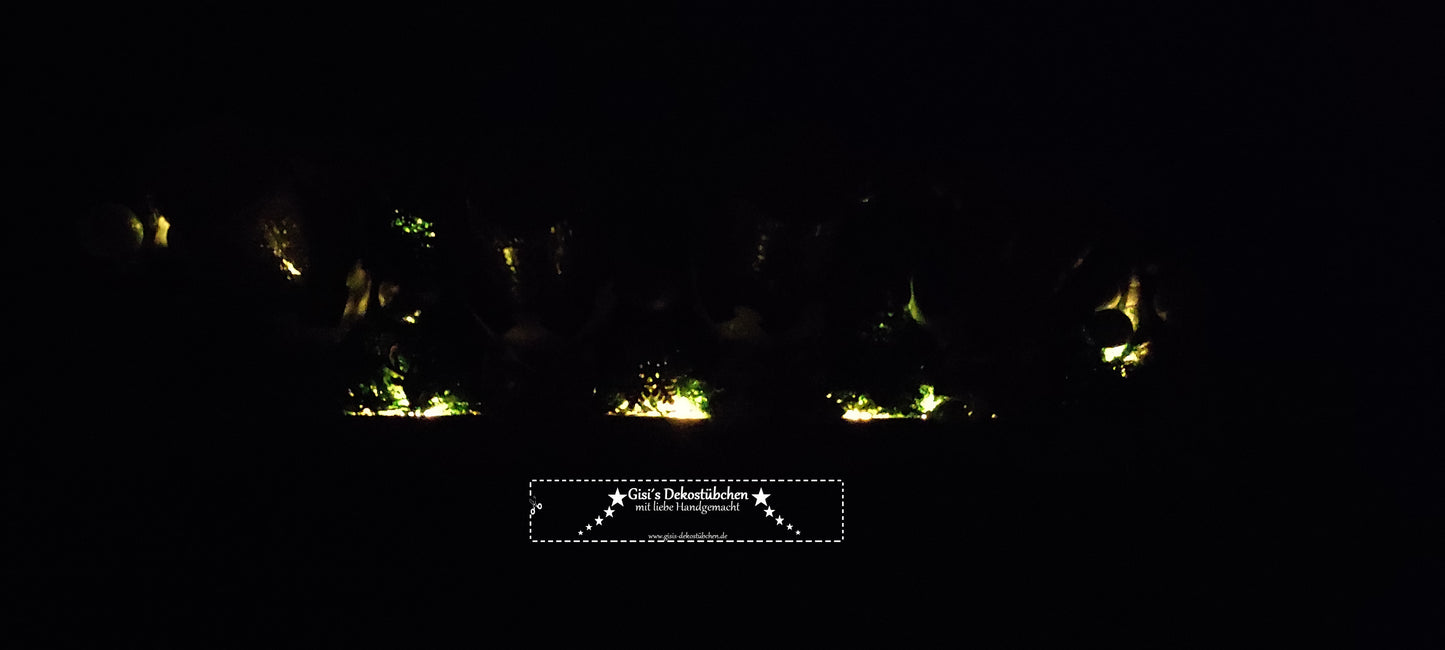 Durable LED Advent wreath, reusable 