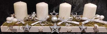 Durable LED Advent wreath, reusable 