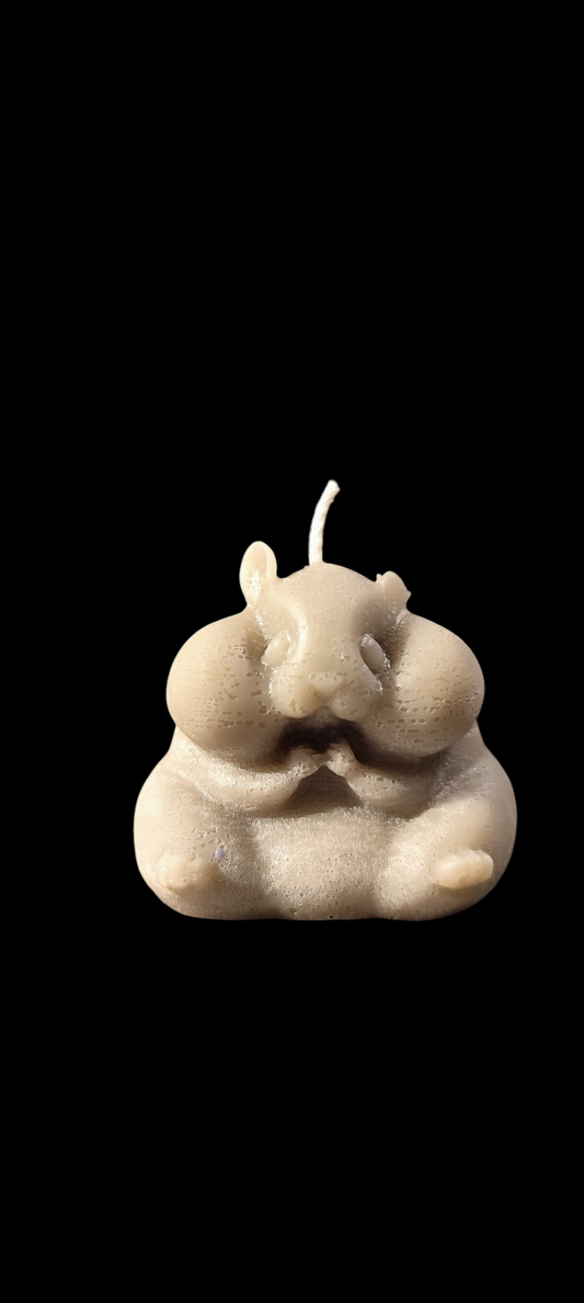 Hamster candle – handmade from paraffin wax – 5 × 4 × 4.5 cm – desired color &amp; fragrance