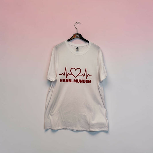 Hann. Münden Herzschlag T-Shirt – Heimatliebe mit Flockdruck
