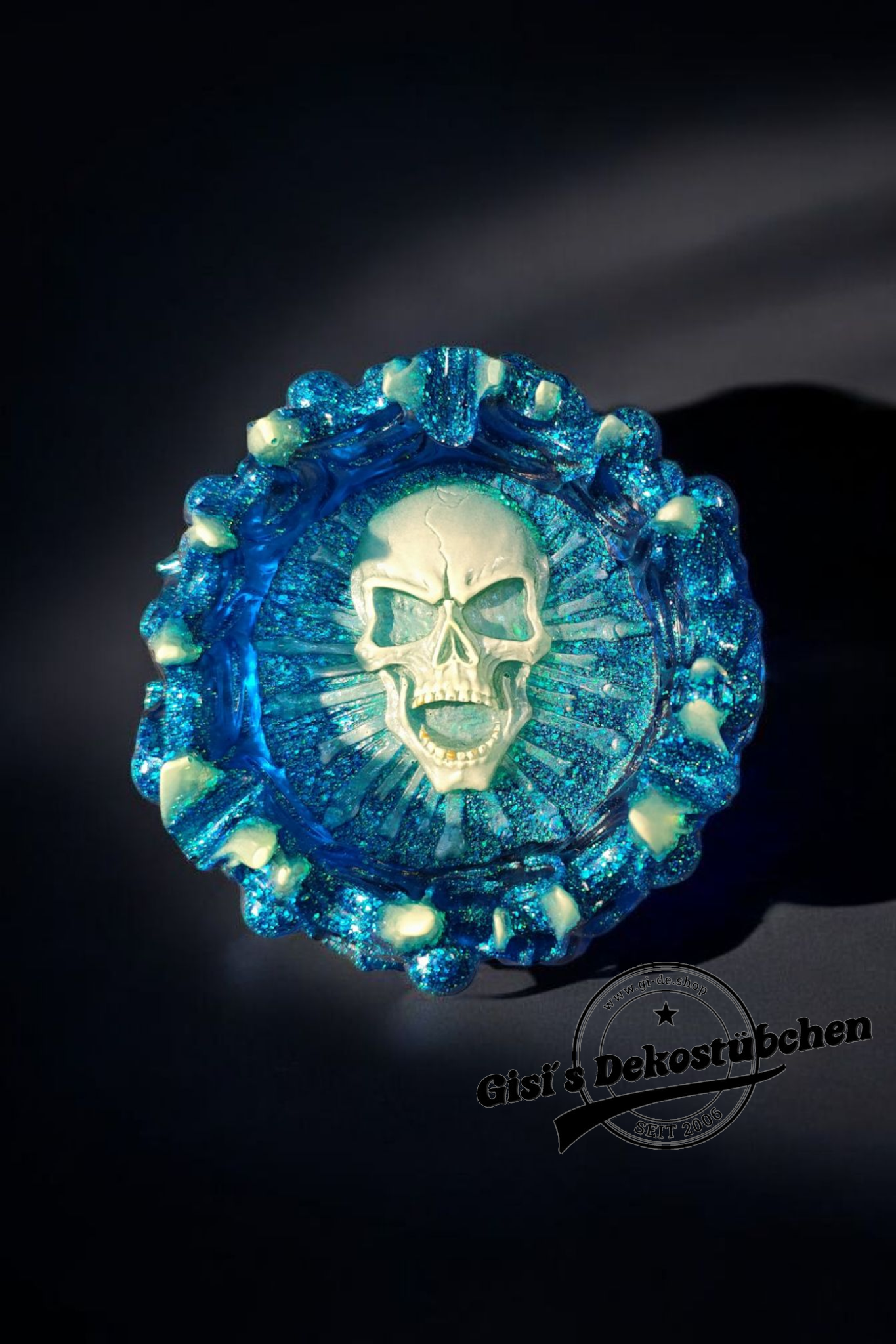 Resin Ashtray Mold Skull Epoxy