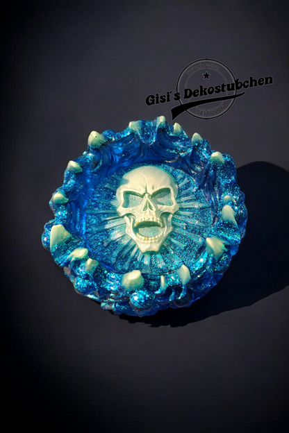 Resin Ashtray Mold Skull Epoxy