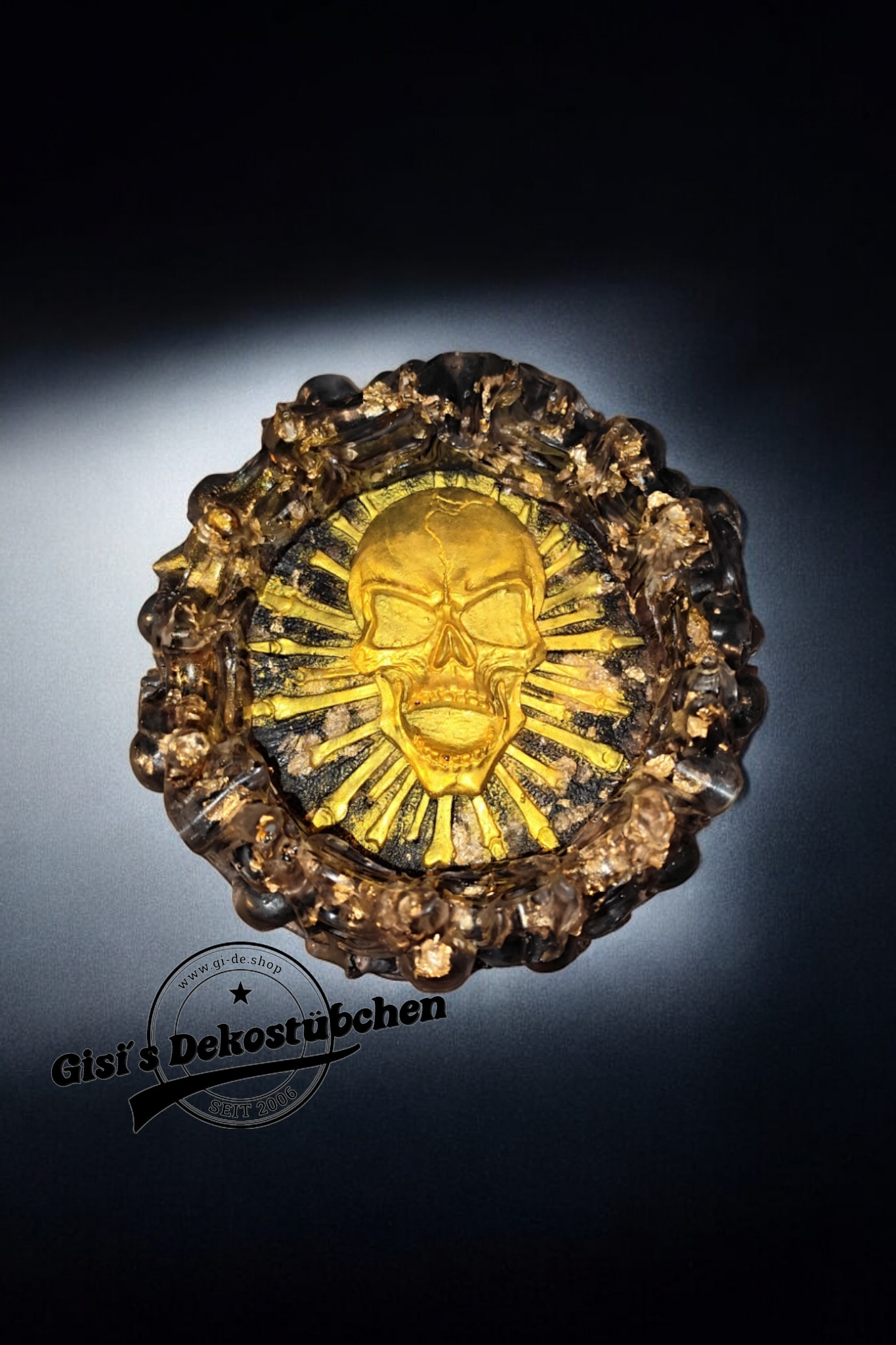 Resin Ashtray Mold Skull Epoxy