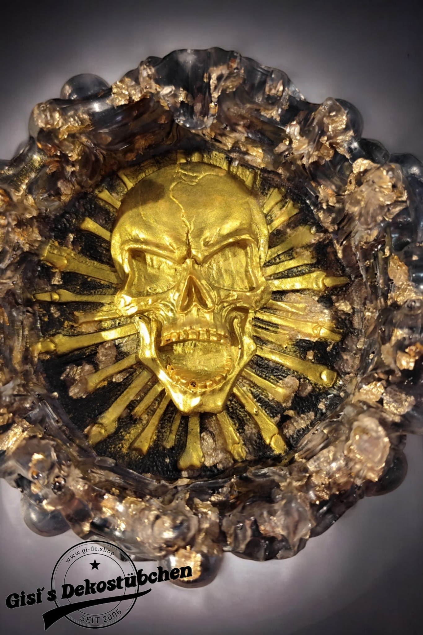 Resin Ashtray Mold Skull Epoxy