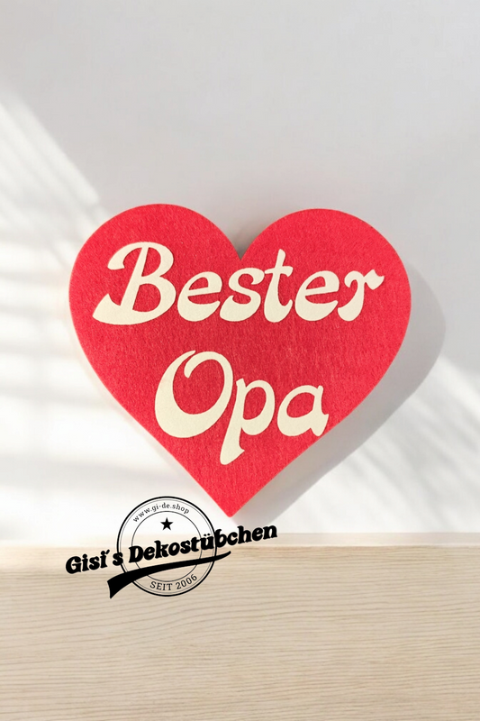 Heart-shaped felt coasters