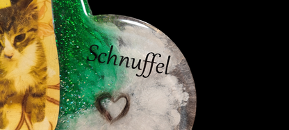 Heart to display with hair, tooth, ashes or claws, photo of your pet as a keepsake