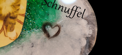 Heart to display with hair, tooth, ashes or claws, photo of your pet as a keepsake