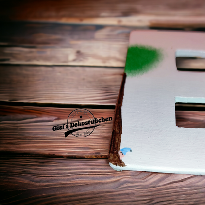 Wooden letters handmade unique pieces 8 cm
