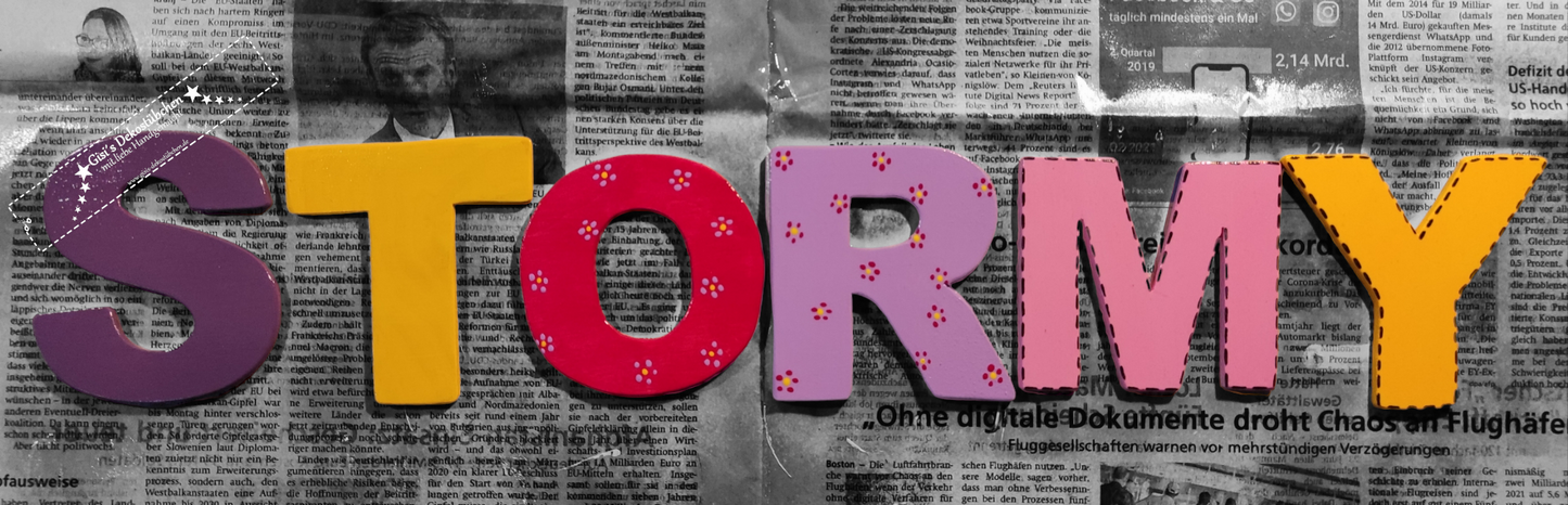 Wooden letters handmade unique pieces 8 cm