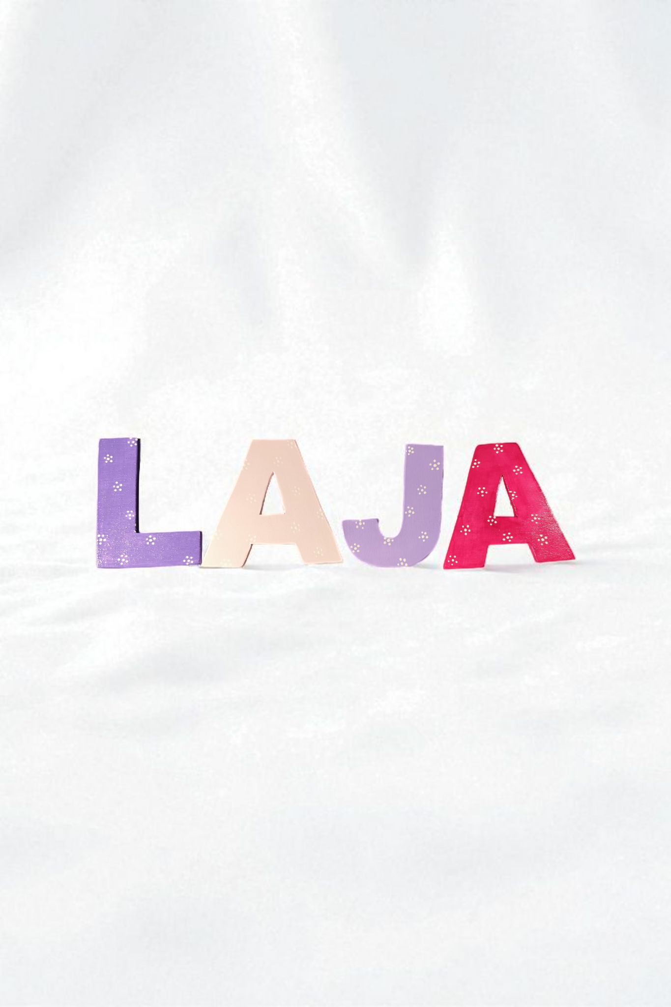 Wooden letters handmade unique pieces 8 cm