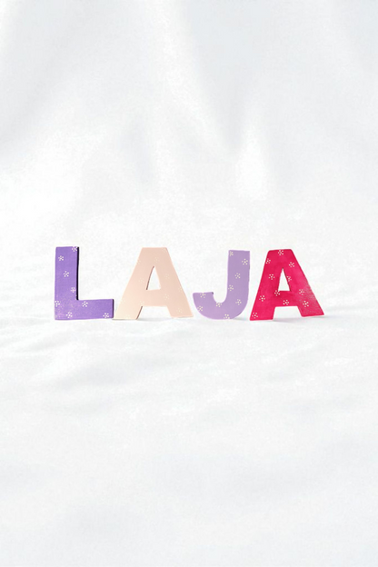 Wooden letters handmade unique pieces 8 cm