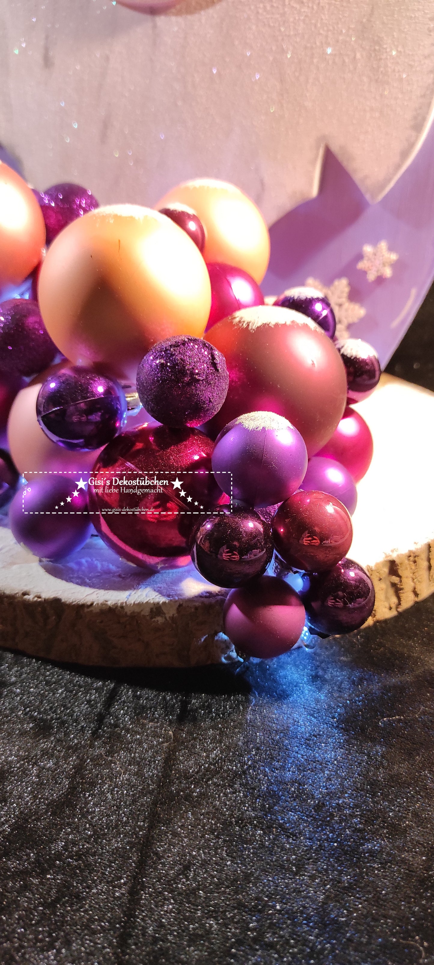 Wooden gnome winter (4 seasons) illuminated