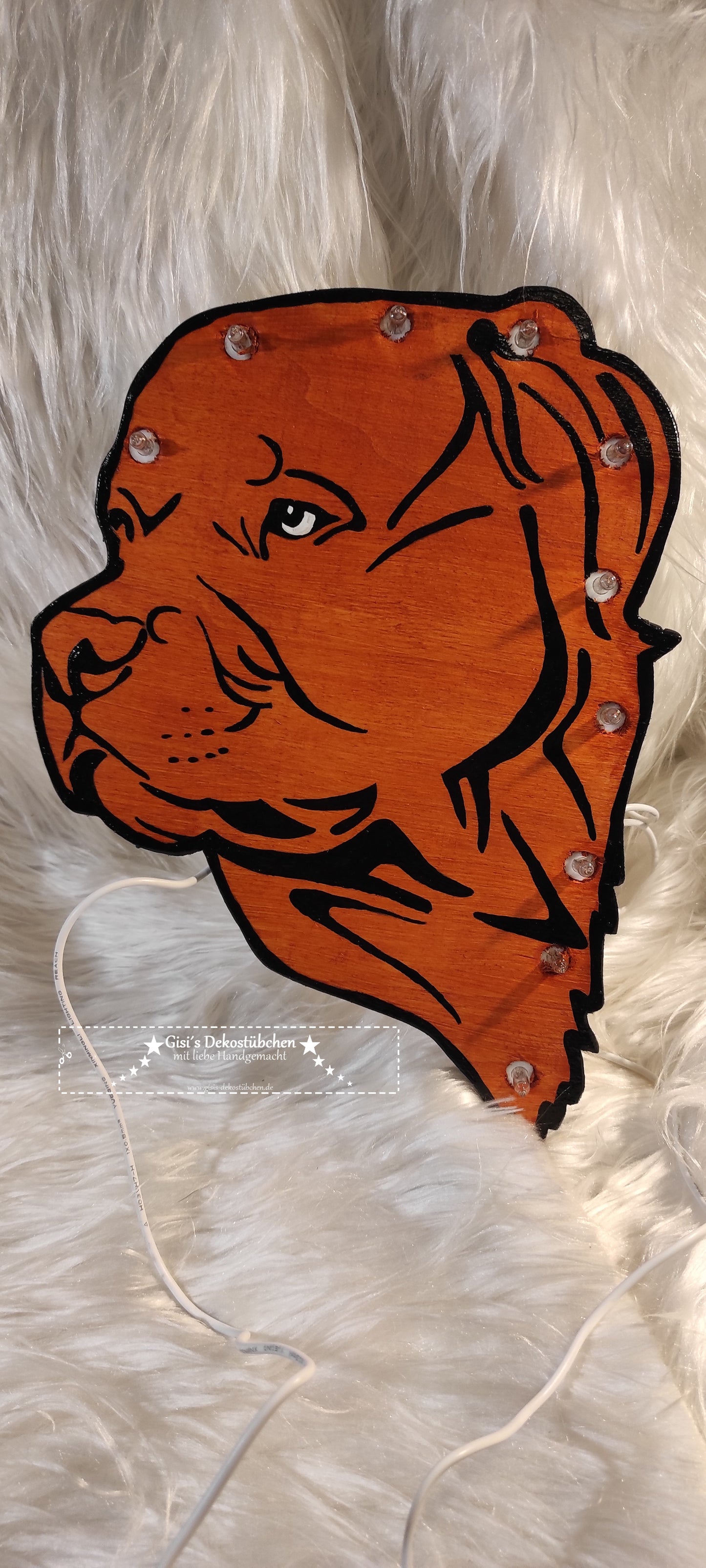 Dog / Dog Head Wall Lamp / Children's Lamp with LED