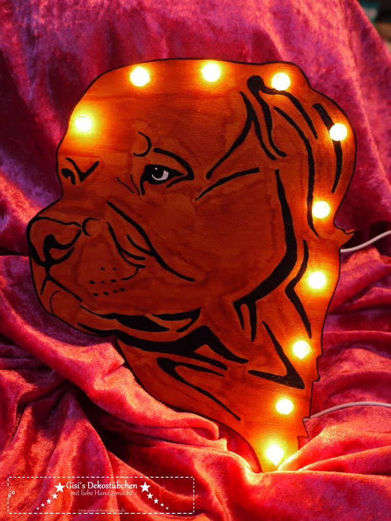 Dog / Dog Head Wall Lamp / Children's Lamp with LED