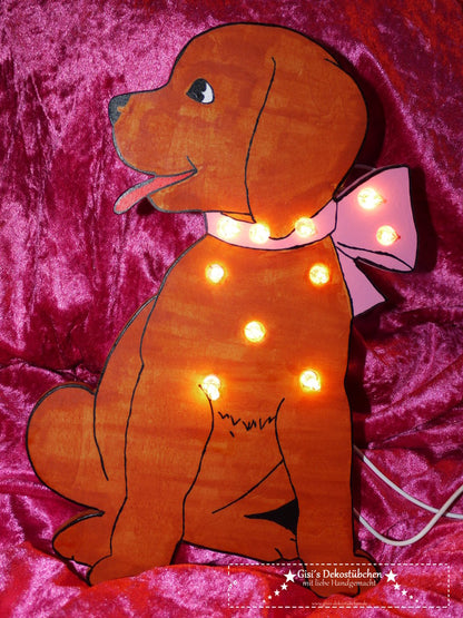 Dog / Puppy Wall Lamp / Children's Lamp with LED