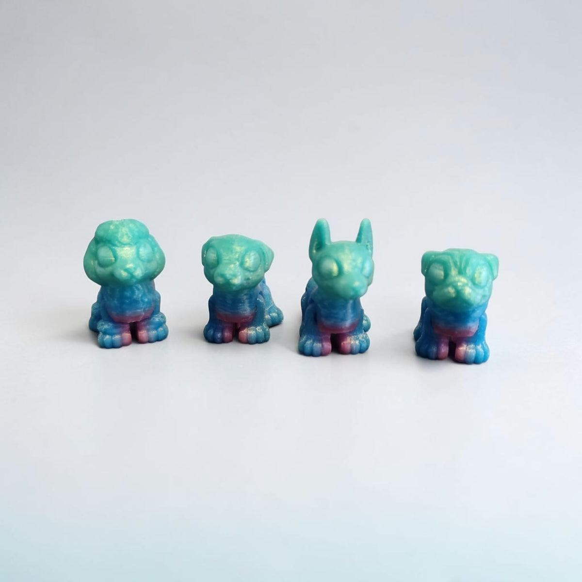 Hunde Minis – 3D-gedruckte Überraschungsfigur | Zufällige Rasse & Farbe