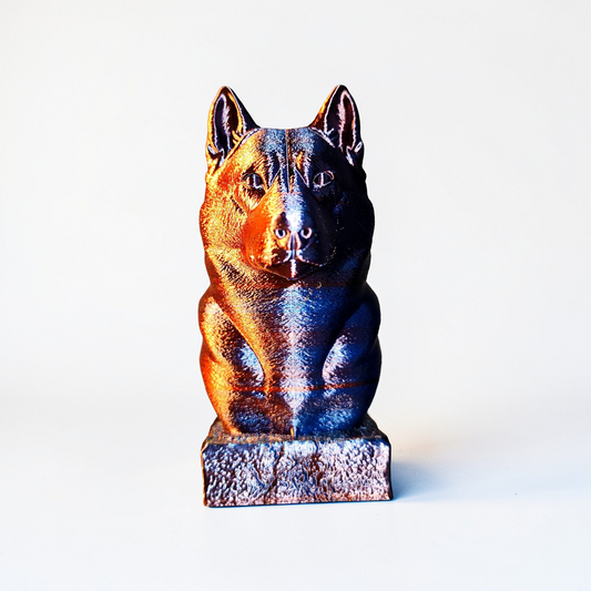 🐺 Husky Bust 3D Printed | Detailed Dog Sculpture | Decorative Figurine | Custom Color