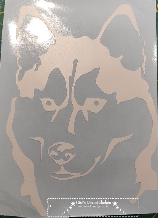 Husky - Animal - Tattoo - Vinyl Decal Sticker for Car, Laptop