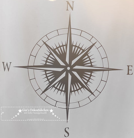 COMPASS WINDROSE STICKER Car Motorhome