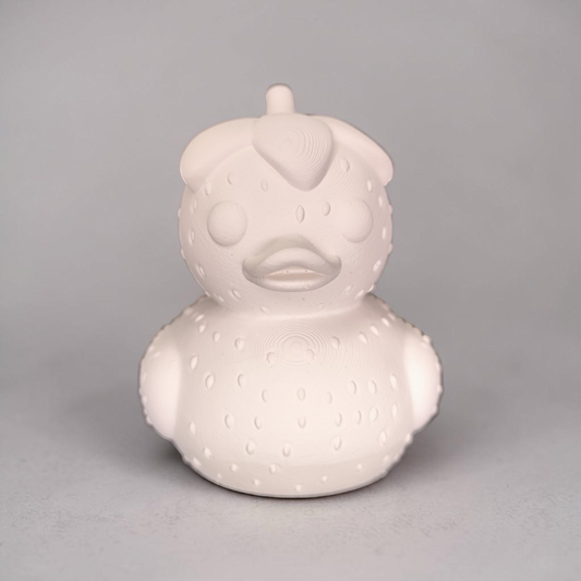 Ceramic Strawberry Duck Weatherproof - Summer Decoration for Garden and Balcony