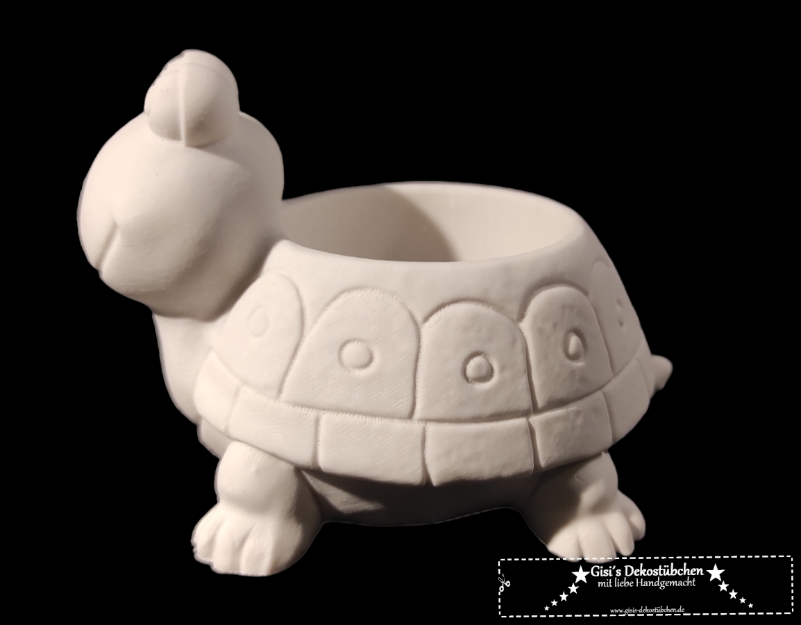 Ceramic turtle flower pot / tealight holder