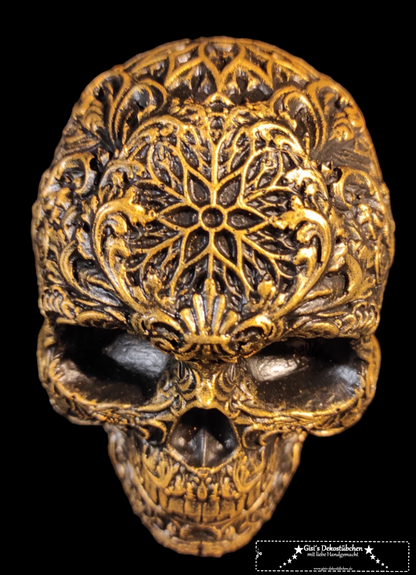 Ceramic Skull Gisi Black/Gold