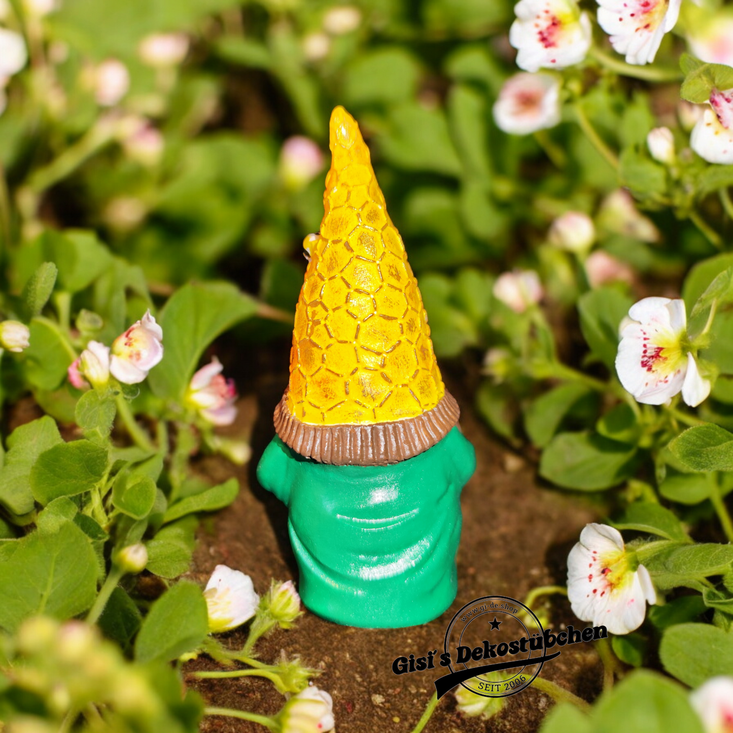 Hand-painted ceramic gnome