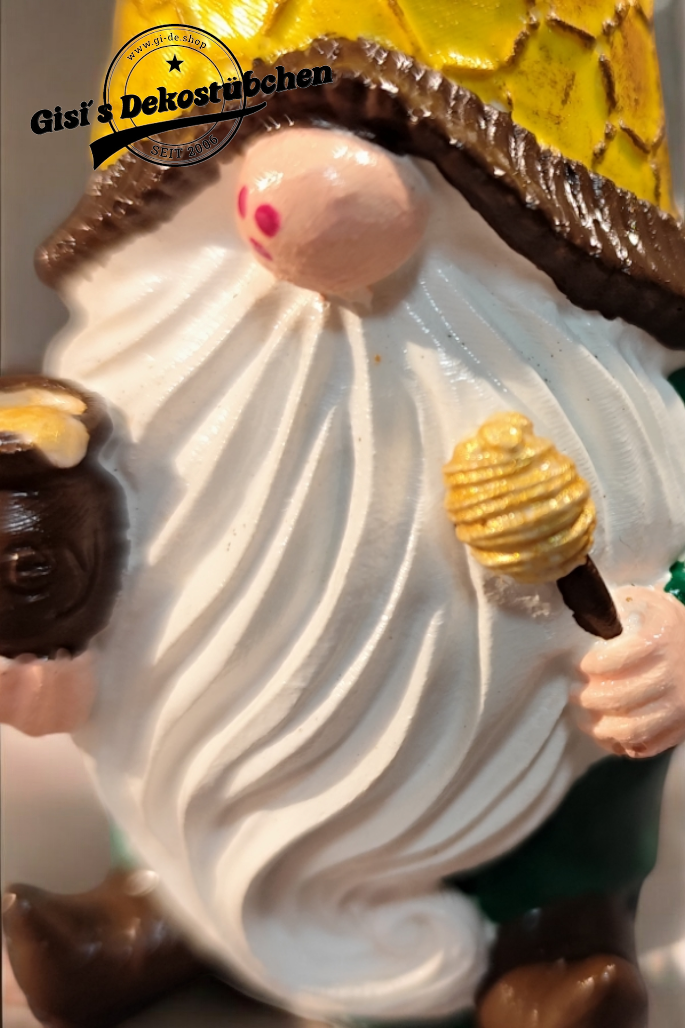 Hand-painted ceramic gnome