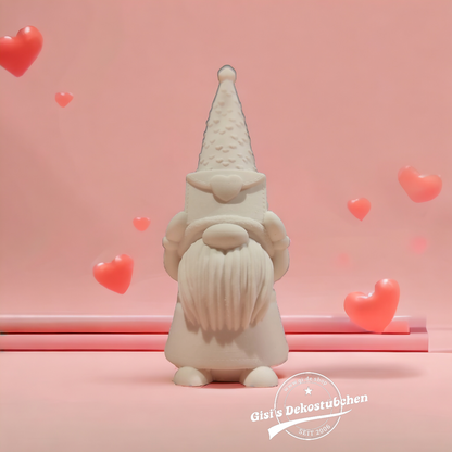 Ceramic gnome no. 3 with love letter