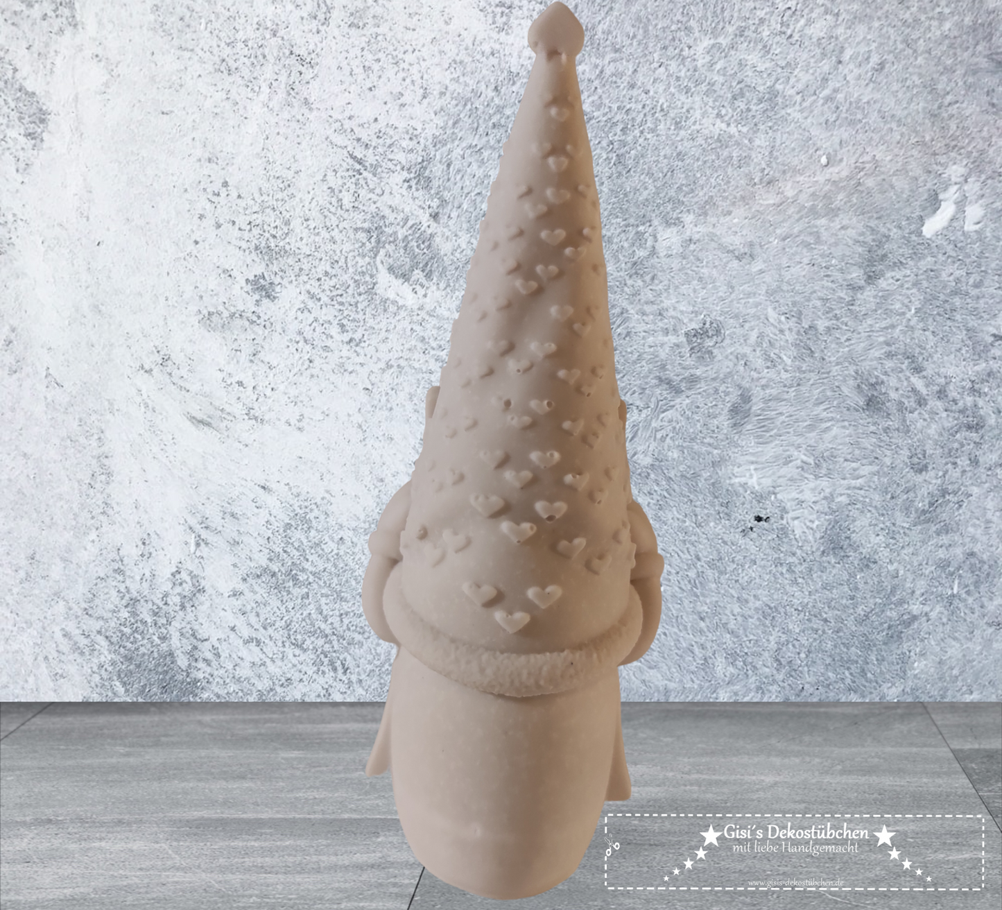 Ceramic gnome no. 3 with love letter