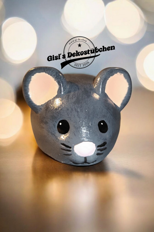 Ceramic Mouse, Hand-Painted
