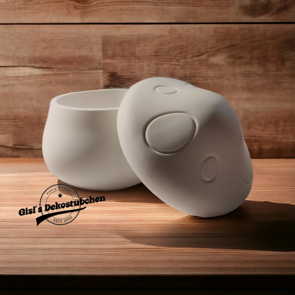 Ceramic, mushroom, tin, gift packaging, jewelry box