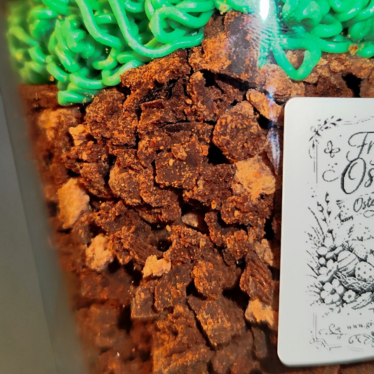 "Happy Easter - Easter Meadow" candle made from soy wax | Spring candle with long burning time