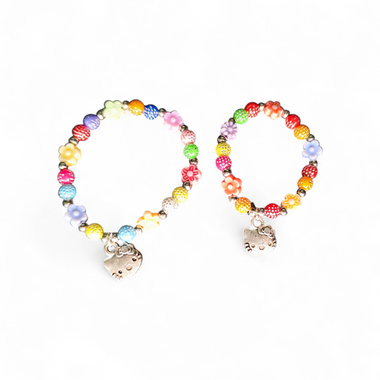 Children's bracelet with pendant beads