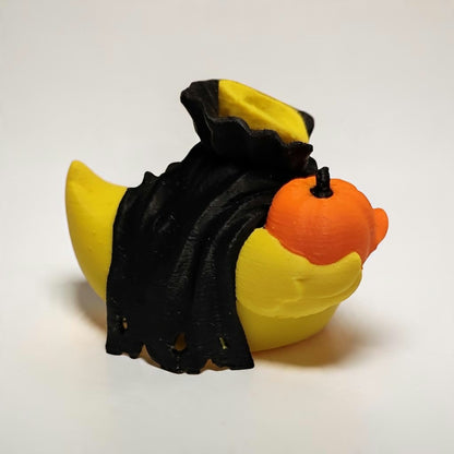 Kopflose Halloween-Ente – Gruselige Vampir-Ente mit Kürbiskopf