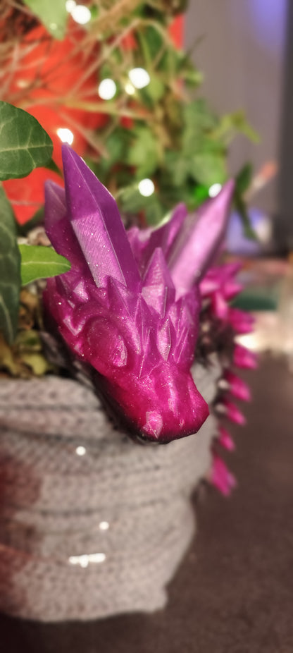 Crystal Dragon 3D Printed - Flexible Dragon 27cm PLA Decoration Fantasy Collector